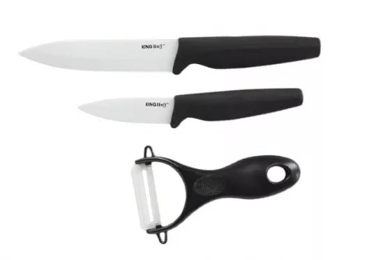 3 dalių keraminių peilių rinkinys "King Hoff"