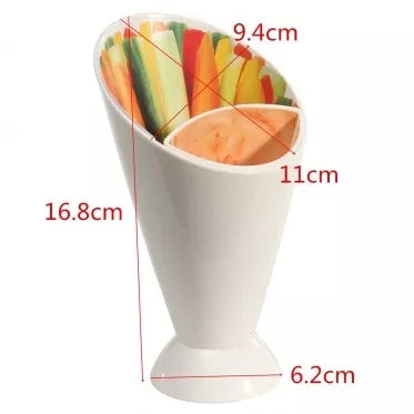 Dviejų dalių užkandžių indas