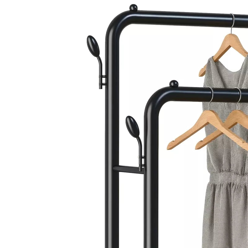 Dviguba Metalinė Kabykla Su 3 Lentynomis