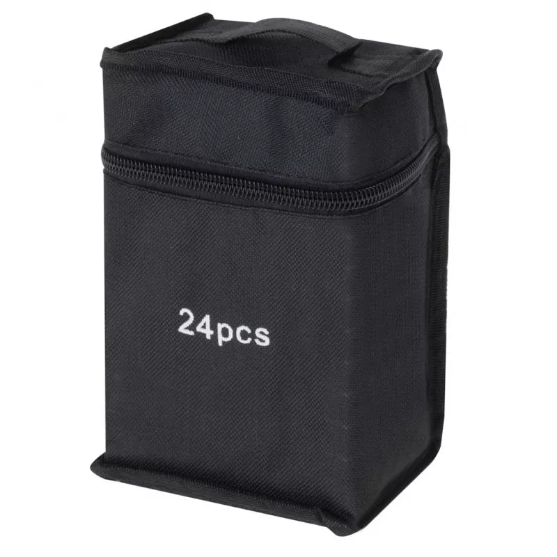 Dvipusiai Žymėkliai Su Krepšiu, 24 Vnt