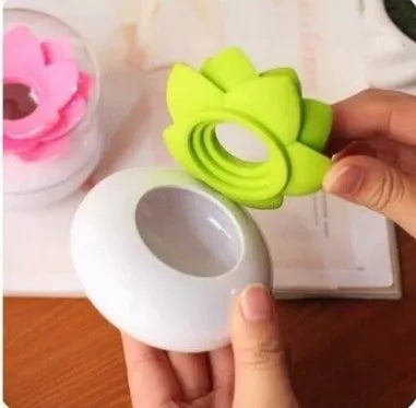 Lotuso formos ausų ir dantų krapštukų laikiklis, 8 x 6 cm (rožinė)