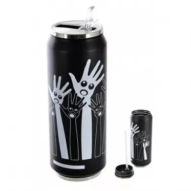 Nerūdijančio plieno termosas "Orion Hands" (juoda)