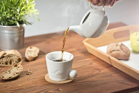 Puodelis su triušio atvaizdu ir uodegos formos rankenėle, 280 ml