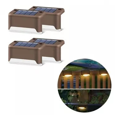 Saulės energijos belaidis 1 LED šviestuvas, 4 vnt