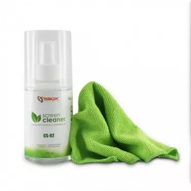 Ekrano valiklis su šluoste Sbox 200ml CS-02