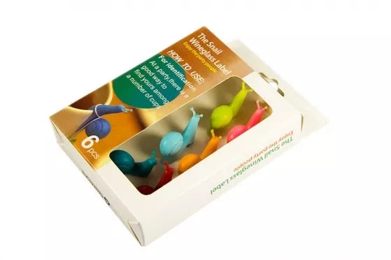 Sraigės formos arbatos pakelio laikiklis, 6 vnt