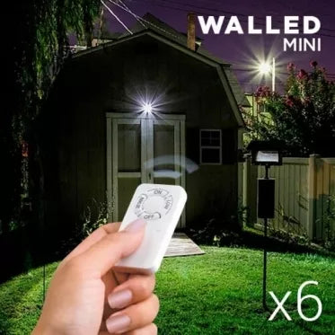 Mini LED lempos WalLED su nuotoliniu valdymu (6 pakuotėje)