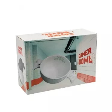 Žaidėjo dubenėlis su žaidimo pulto formos rankenėlėmis, 650 ml (balta)