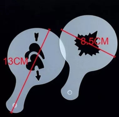 Trafaretai kavai, desertams, pyragams (16vnt.)