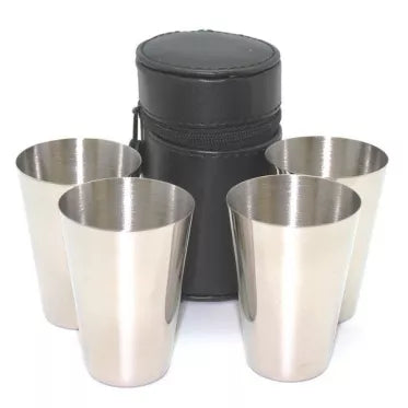 Nerūdijančio plieno stiklinės (4vnt.)