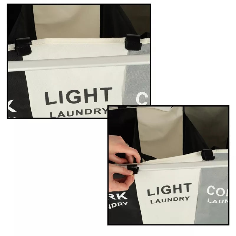 3 Skyrių Skalbinių Krepšelis, Spalvota