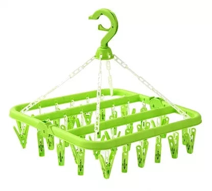 32 vietų kojinių džiovyklė, 32,5 x 32,5 cm (žalia)