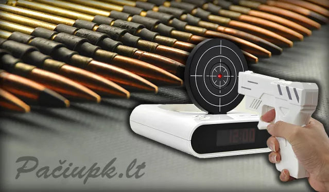 Žadintuvas - taikinys. DOVANŲ baterijos!