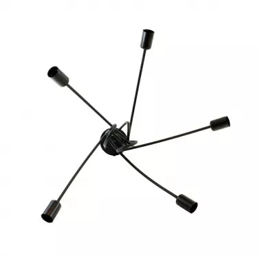 5 lempučių šviestuvas, 34 x 65 cm