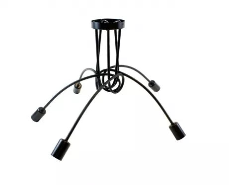 5 lempučių šviestuvas, 34 x 65 cm