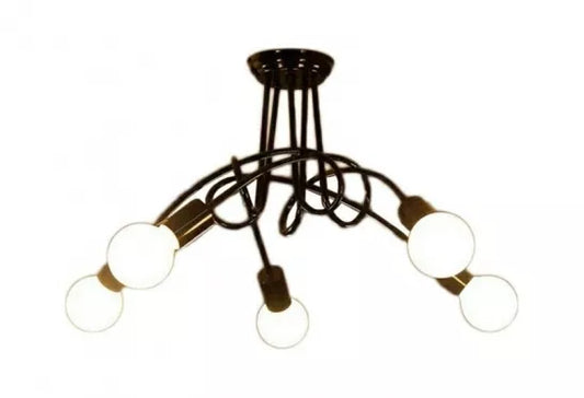 5 lempučių šviestuvas, 34 x 65 cm