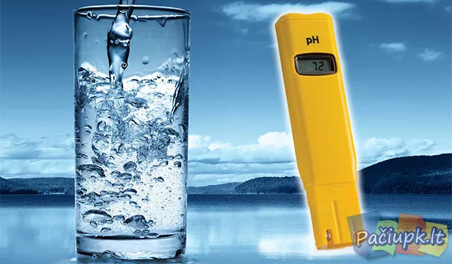 Vandens ir kitų skysčių pH matuoklis
