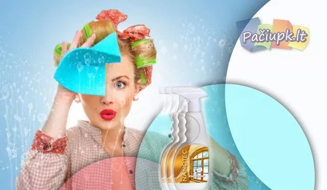 "Nanotec" stiklo valiklis - ir visi stikliniai paviršiai blizgės!