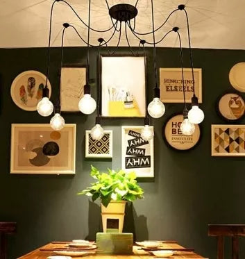 6 lempučių vorinis lubų šviestuvas