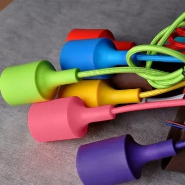 6 lempučių vorinis lubų šviestuvas (įvairių spalvų)