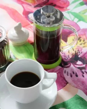 Kavinukas su kavos tirščių nuspaudėju "Elegant", 350 ml