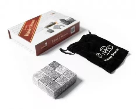 Akmens kubeliai gėrimams atšaldyti, 9 vnt