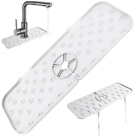 Apsauginis Silikoninis Kilimėlis Plautuvei, Baltas