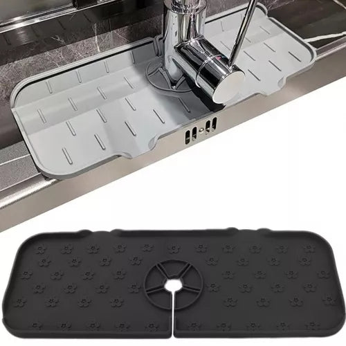 Apsauginis Silikoninis Kilimėlis Plautuvei, Juodas