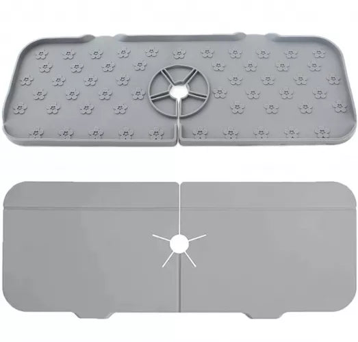 Apsauginis Silikoninis Kilimėlis Plautuvei, Pilkas