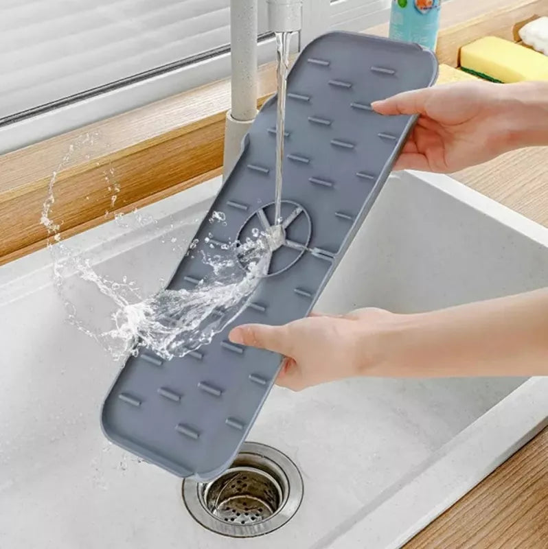 Apsauginis Silikoninis Kilimėlis Plautuvei, Pilkas