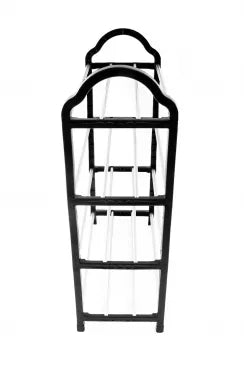 Batų lentyna, 56 x 42 x 19 cm (juoda, sidabrinė)