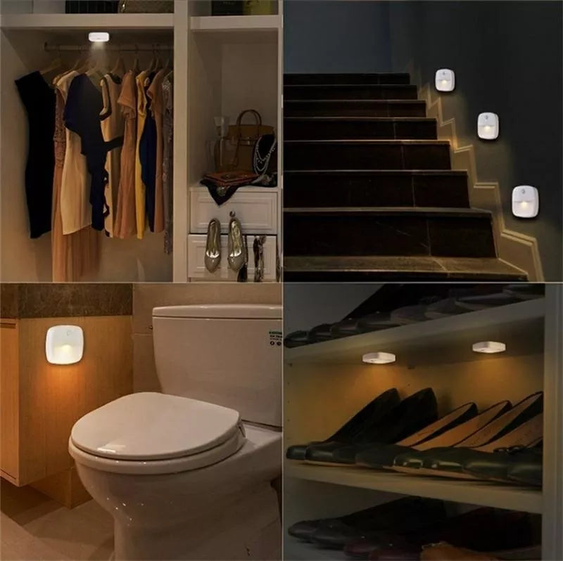 Belaidis LED Žibintas Su Šilumos Jutikliu, Balta