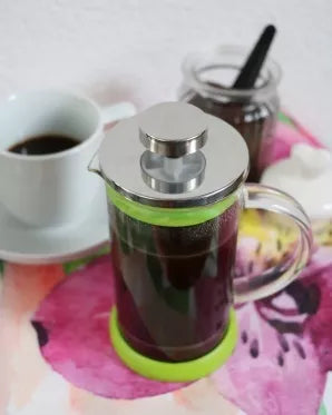 Kavinukas su kavos tirščių nuspaudėju "Elegant", 350 ml