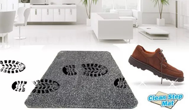 Puikiai sugeriantis vandenį ir purvą, durų kilimėlis - "Clean Step Mat"