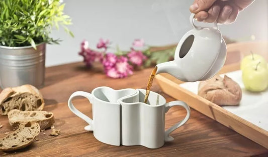 Balti Puodeliai Širdelės