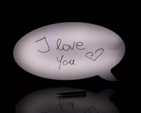 Dekoracija su LED lemputėmis "Minčių debesėlis", 30 x 21 cm