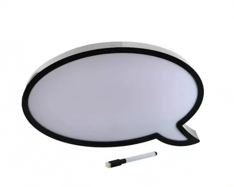 Dekoracija su LED lemputėmis "Minčių debesėlis", 30 x 21 cm