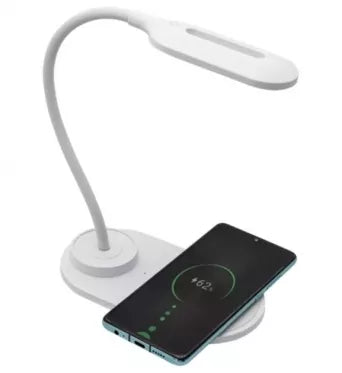 LED stalinė lempa su įmontuotu belaidžiu  įkrovikliu Denver LQI-55