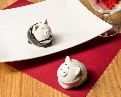 Druskinė ir pipirinė "Kiauliukai", 6,5 x 4,5 cm