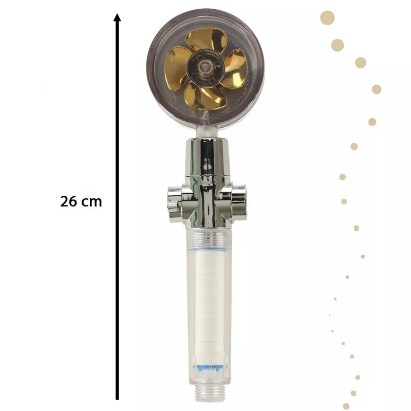 Dušo Galvutė Su Turbininiu Ventiliatoriumi, Aukso Spalvos