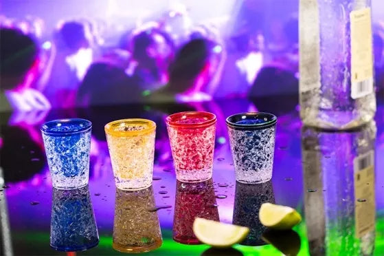 Dvigubo stiklo taurelės su šaldomuoju geliu, 4 vnt