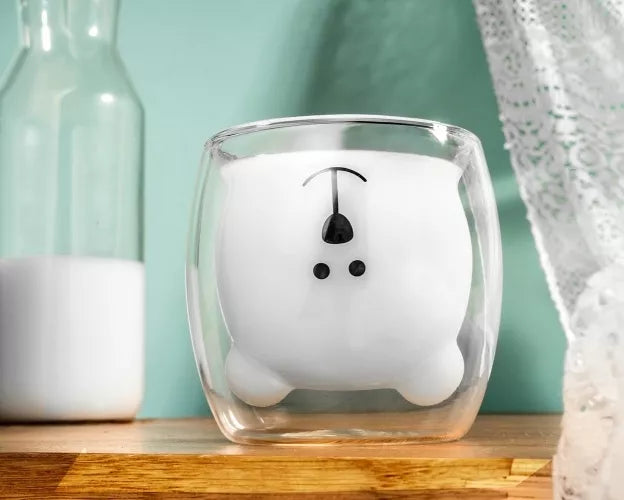 Dvigubos Sienelės Stiklinė - Lokys