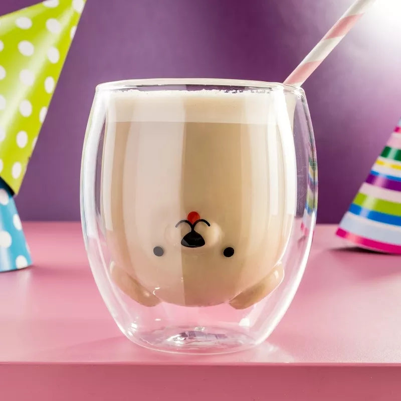 Dvigubos Sienelės Stiklinė - Šuo