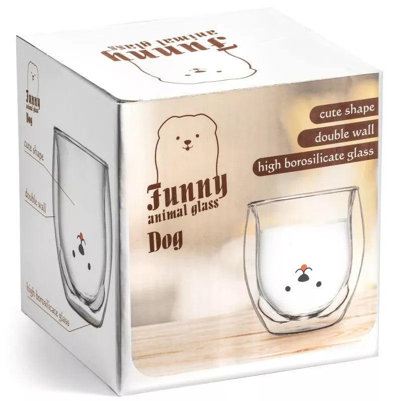 Dvigubos Sienelės Stiklinė - Šuo
