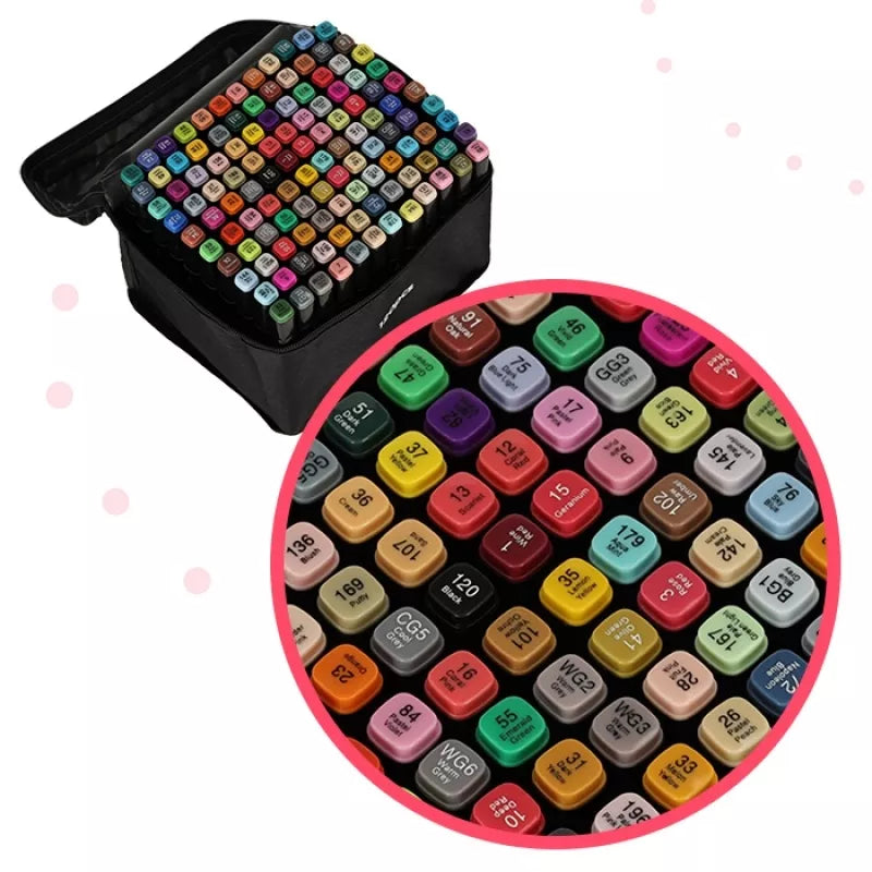 Dvipusiai Žymėkliai Su Krepšiu, 120 Vnt