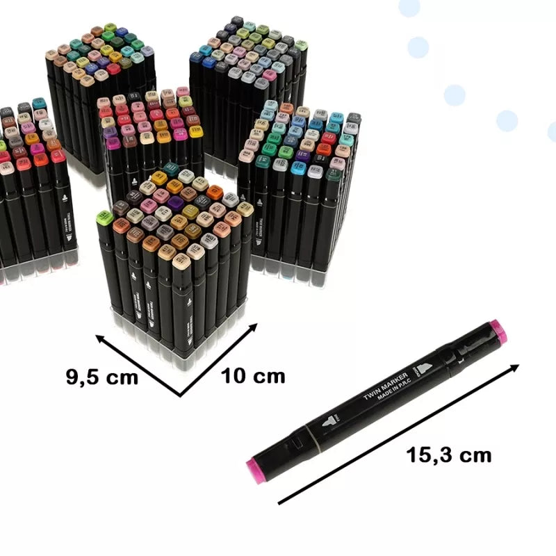 Dvipusiai Žymėkliai Su Krepšiu, 204 Vnt