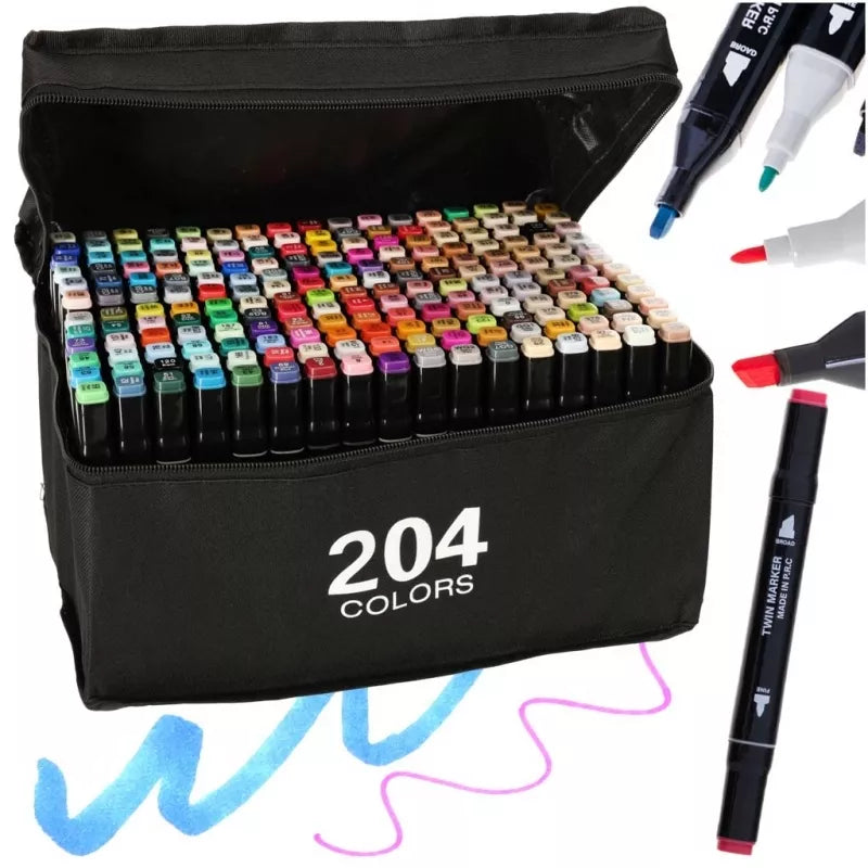 Dvipusiai Žymėkliai Su Krepšiu, 204 Vnt