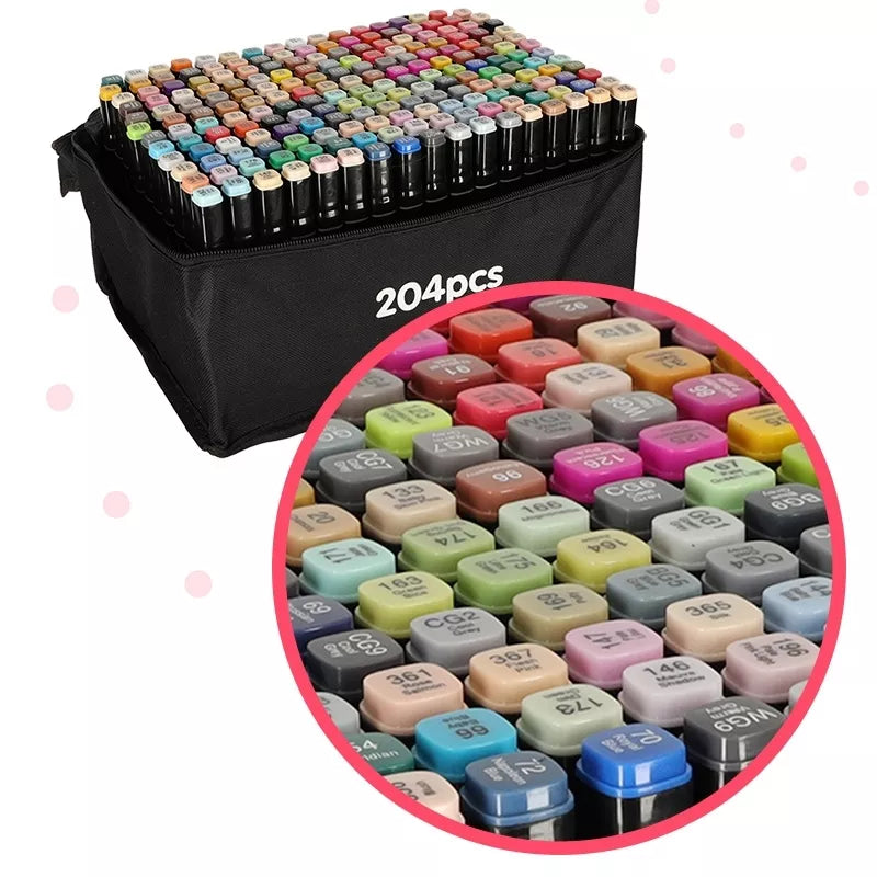 Dvipusiai Žymėkliai Su Krepšiu, 204 Vnt