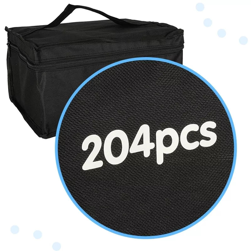 Dvipusiai Žymėkliai Su Krepšiu, 204 Vnt