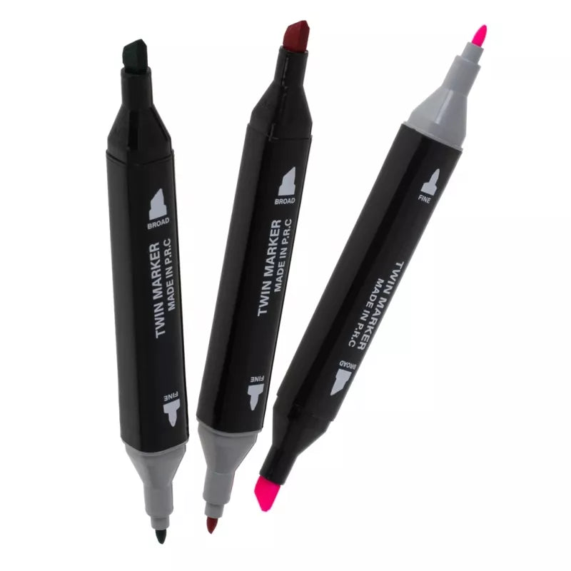 Dvipusiai Žymėkliai Su Krepšiu, 24 Vnt